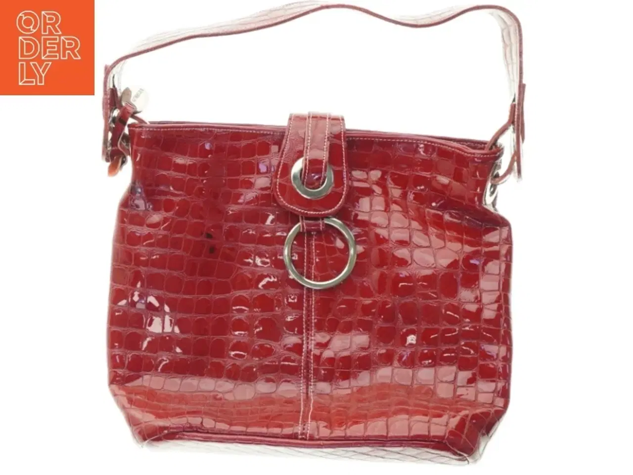 Billede 1 - Rød skuldertaske (str. 33 x 27 cm)
