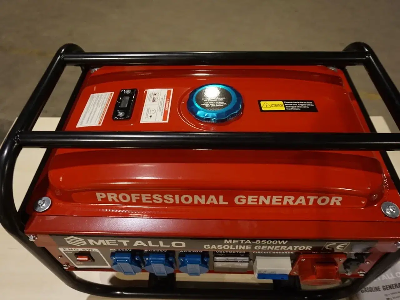 Billede 7 - Metallo Meta-8500W luftkølet professionel benzingenerator