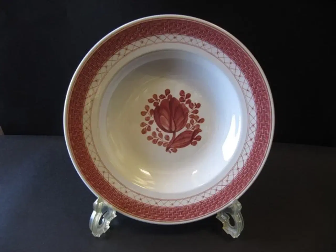 Billede 1 - Trankebar Rød - Tallerken Dyb 23 cm.