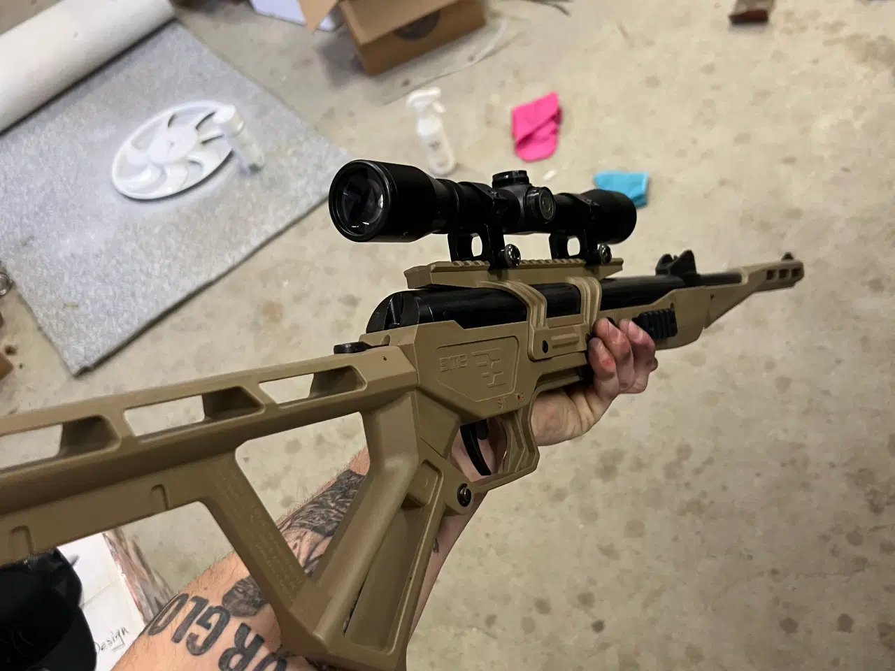 Billede 4 - Bm8 luftgevær med kikkert 