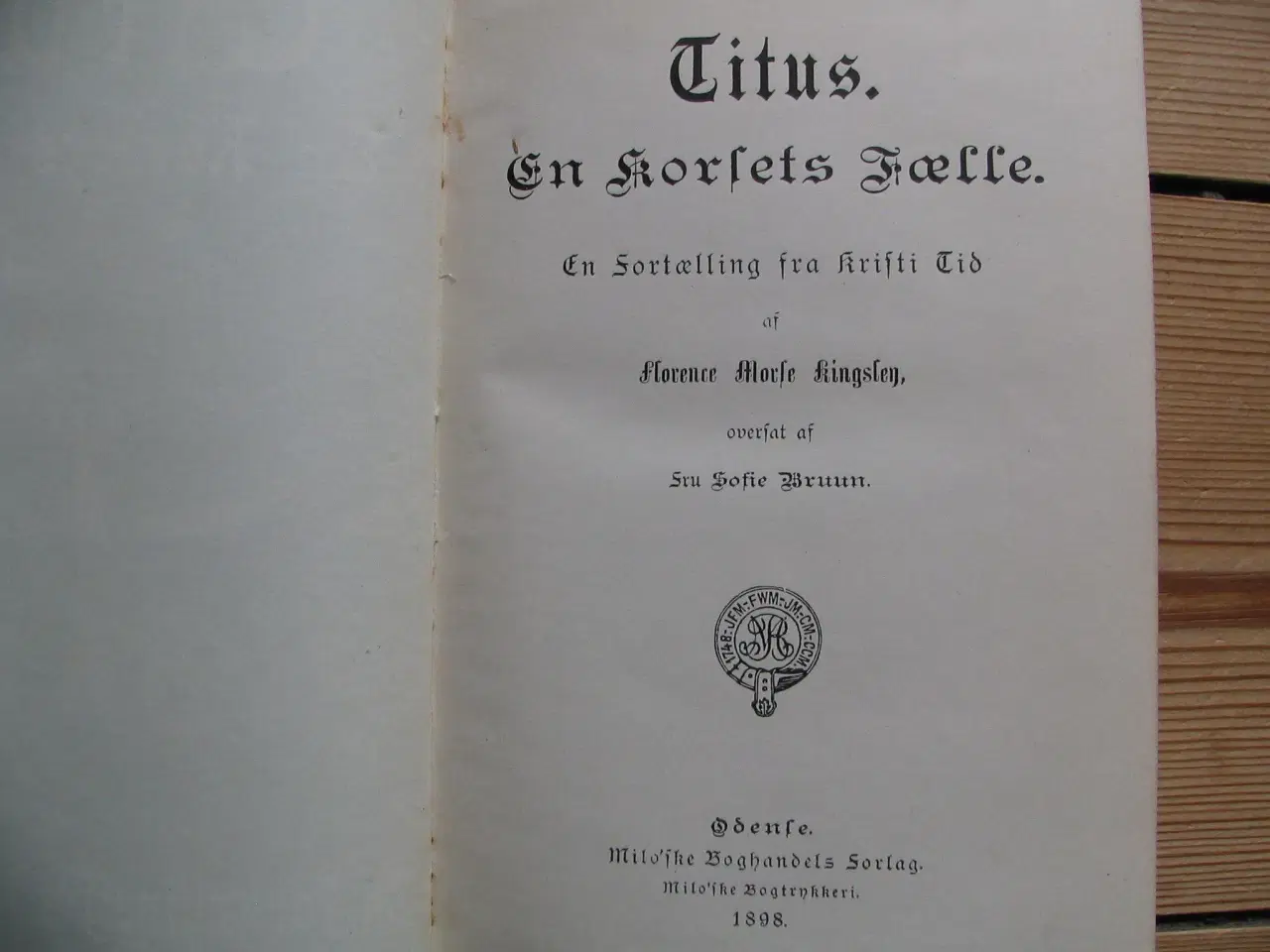 Billede 4 - Florence Morce Kingsley. Titus. fra 1898