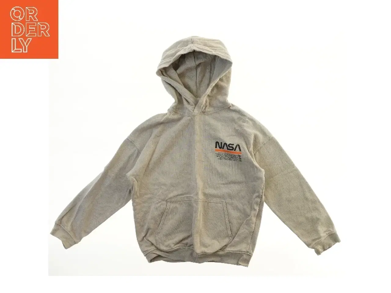 Billede 1 - Grå hættetrøje med NASA print fra H&M (str. 140)