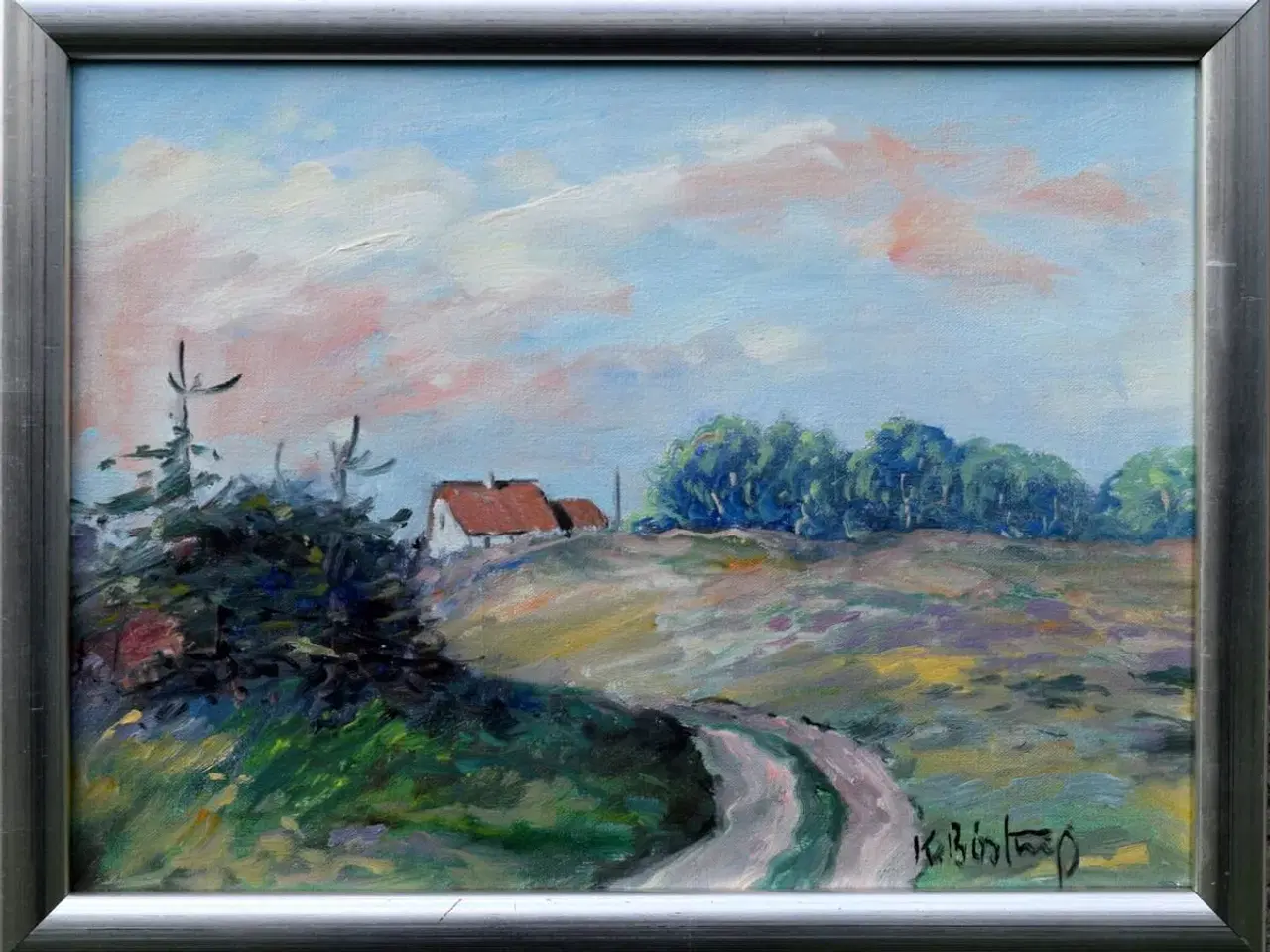 Billede 1 - Maleri af Knud Bøstrup (1927-2011)