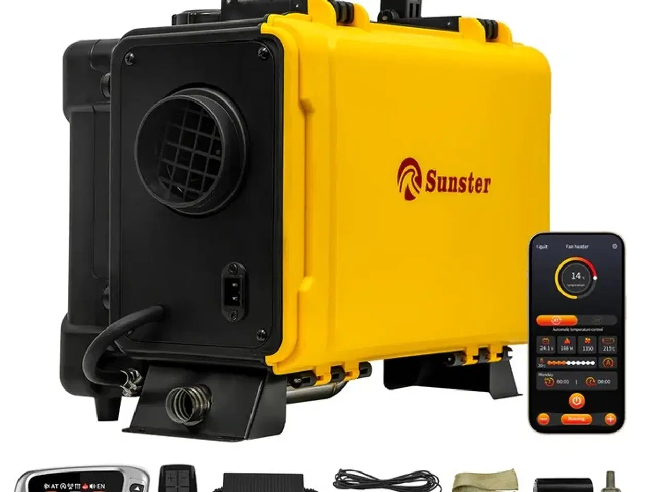 Billede 2 - Sunster HTB1 8kW Toolbox Dieselfyr 12V / 230V