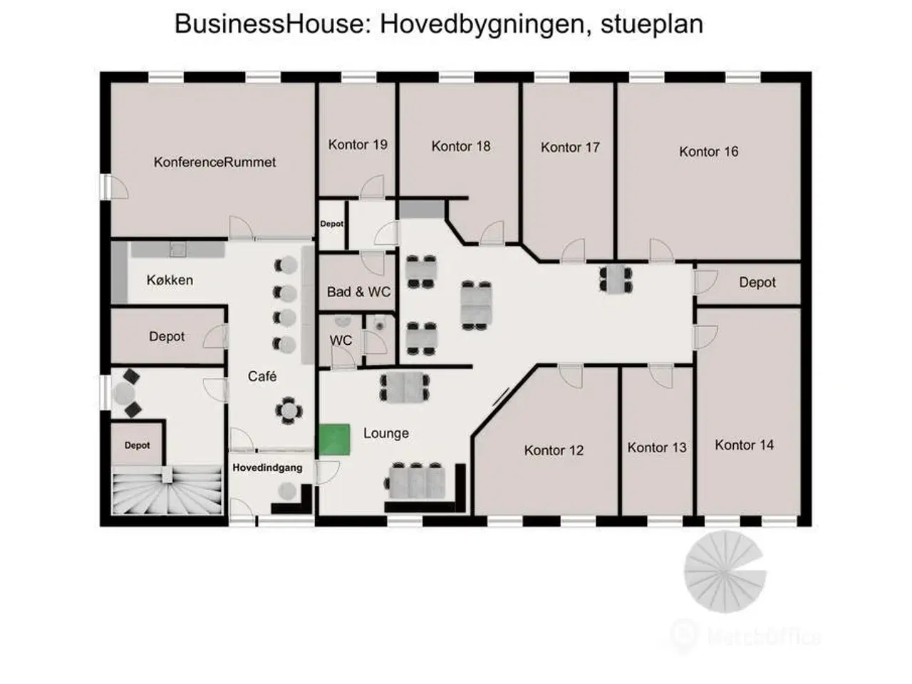 Billede 33 - Penthouse kontor i Roskilde centrum