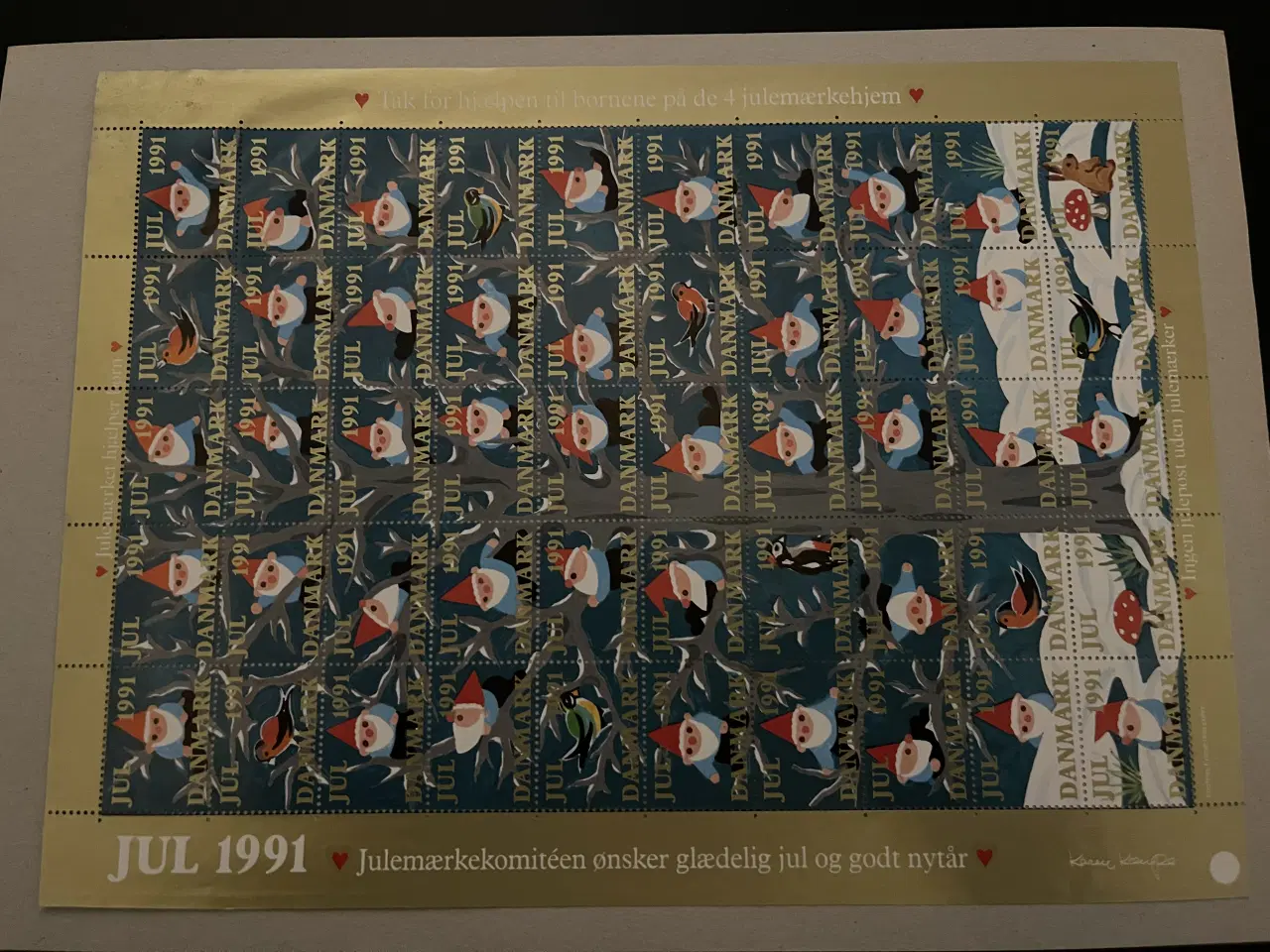 Billede 4 - 8 hele ark med julemærker