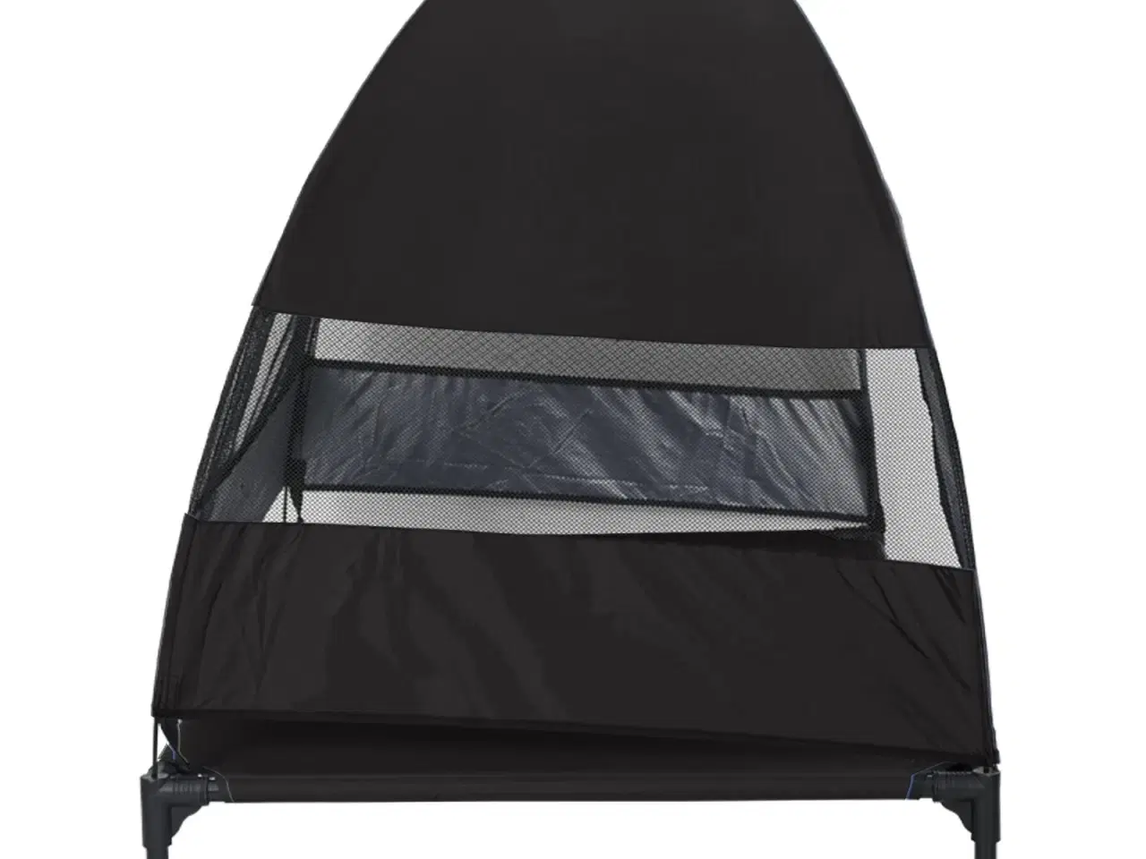 Billede 4 - Hævet hundeseng Sort 127 x 81 x 108 cm Stof og stål