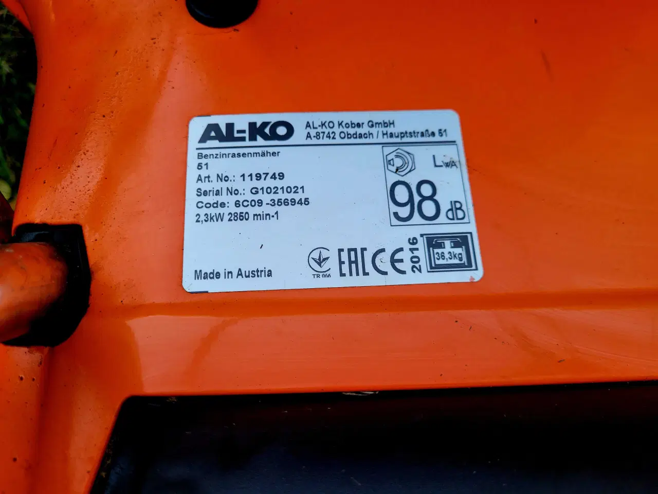 Billede 9 - Alko 51 plæneklipper 