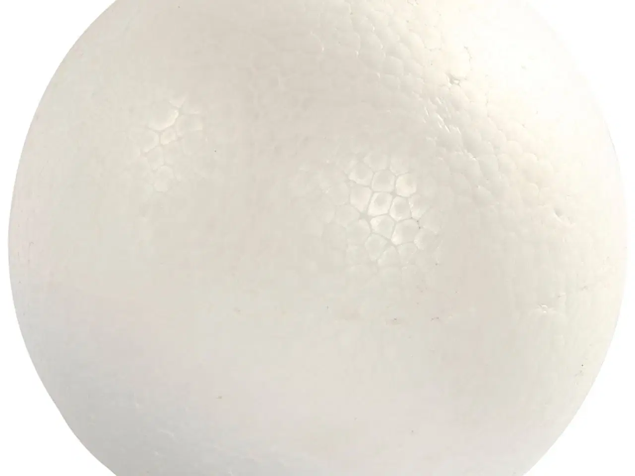 Billede 1 - Hvid Styropor Kugle 14,8 cm - Kreativ Dekoration