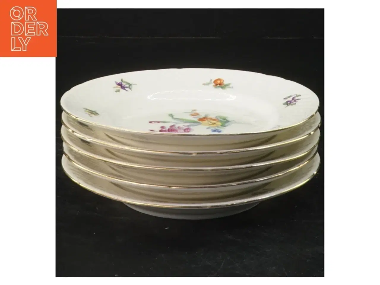 Billede 1 - B&G Saksisk blomst kagetallerkener (str. Ø 15 cm)