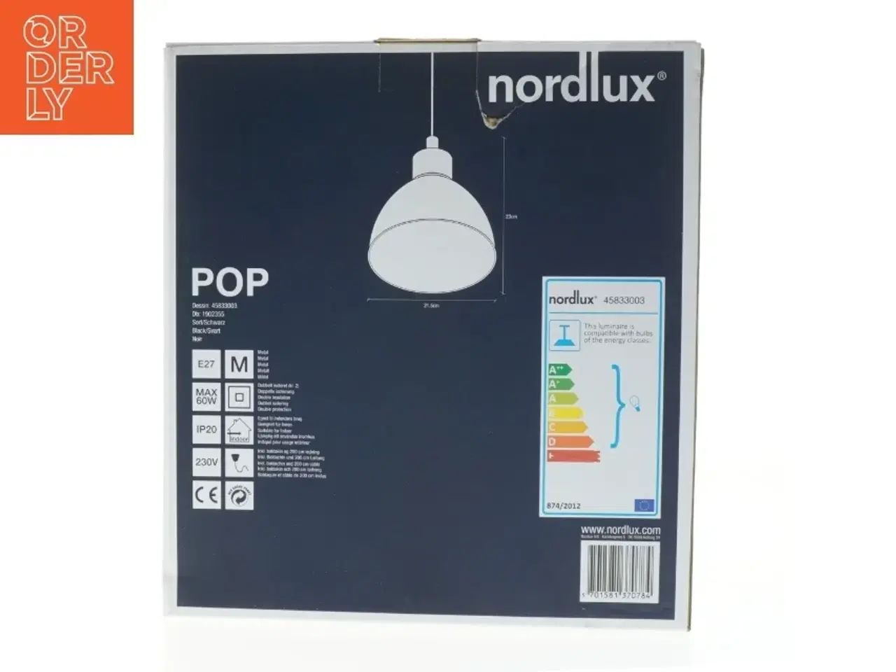 Billede 2 - Nordlux POP pendellampe fra Nordlux (str. 23x21,5 cm)
