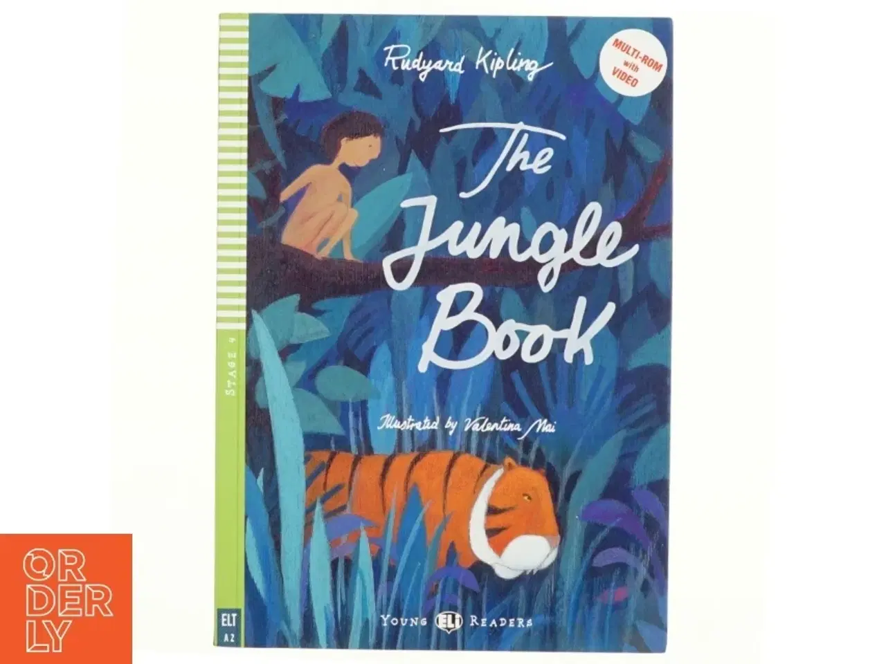 Billede 1 - Engelsk Sprogtræning for Børn, Bog med billedordbog og legeaktiviteter, cd med oplæsning: The Jungle Book af Rudyard Kipling (Bog)