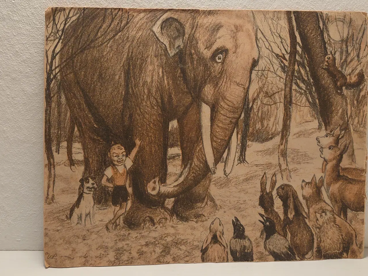 Billede 2 - Dines Skafte Jespersen:Troldepus i Zoo. 1948.