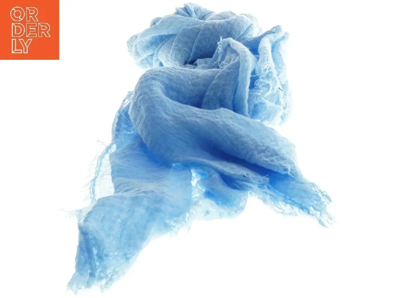 Billede 2 - Lyseblåt tørklæde (str.  190x85 cm)