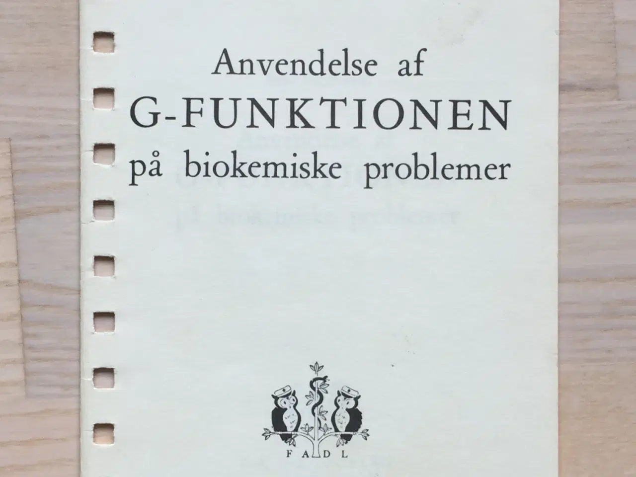 Billede 1 - Anvendelse af G-funktionen på biokemiske problemer