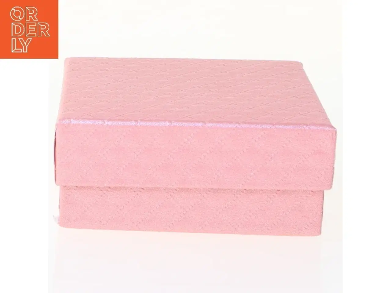 Billede 3 - Runde øreringe med røde striber (str. Ø 5 cm)