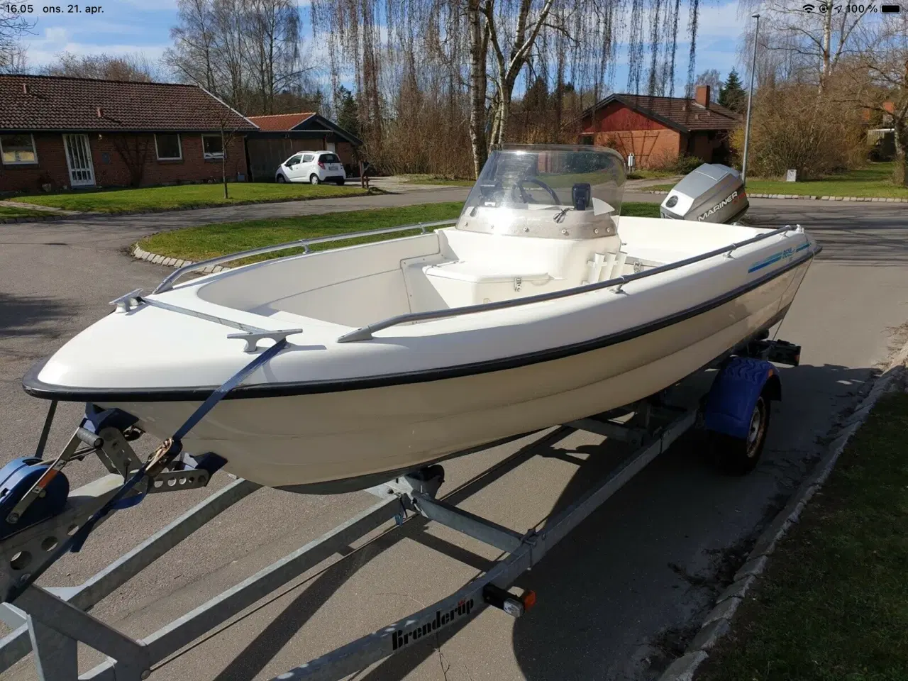 Billede 3 - Styrepultjolle Bella 480R  med Brenderup trailer 