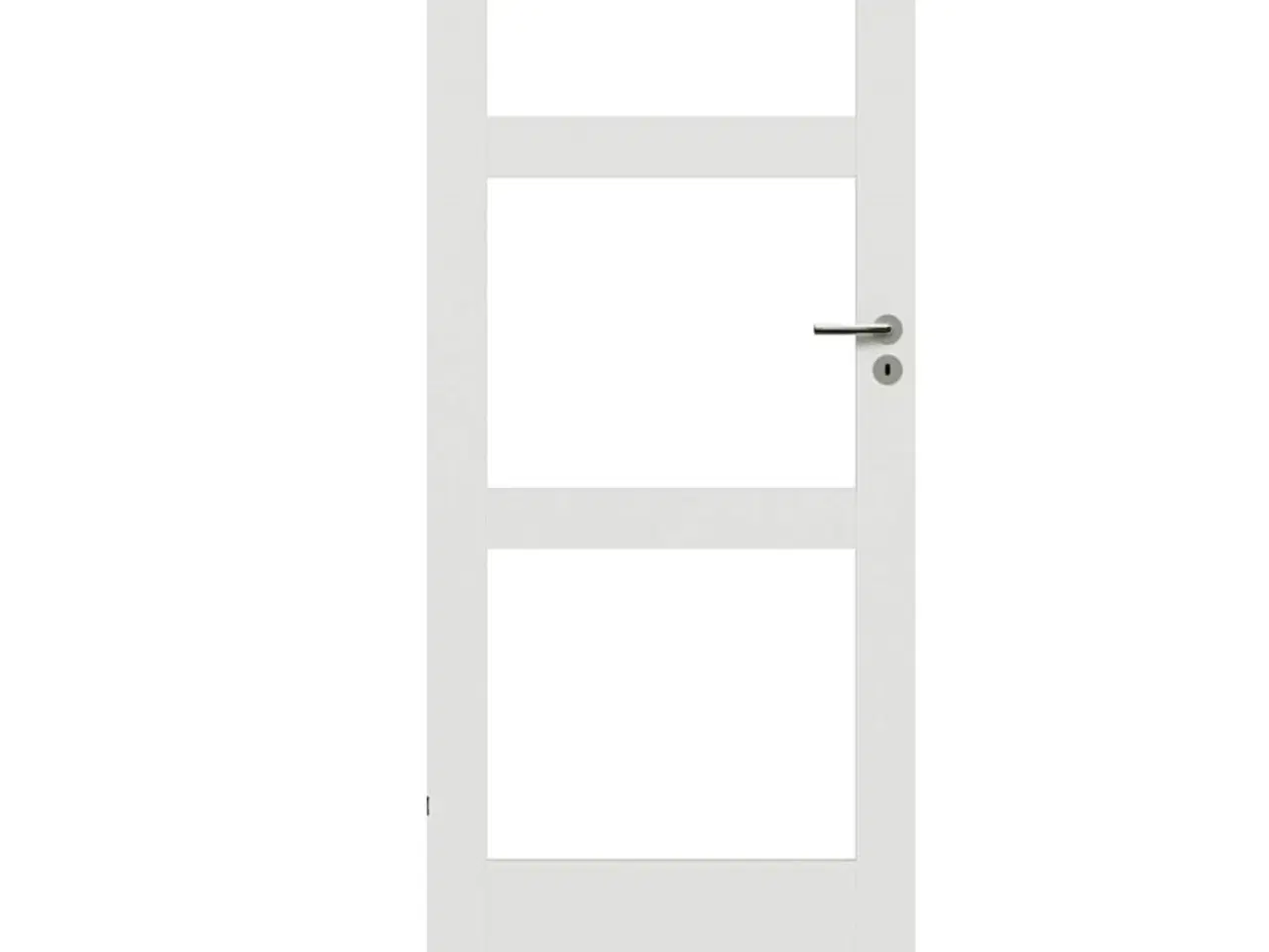 Billede 2 - Indvendige døre Rationel. Med 3 felter glas. Hvid.