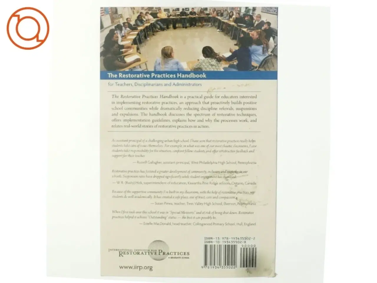 Billede 3 - The Restorative Practices Handbook af Bob Costello, Joshua Wachtel, Ted Wachtel (Bog)
