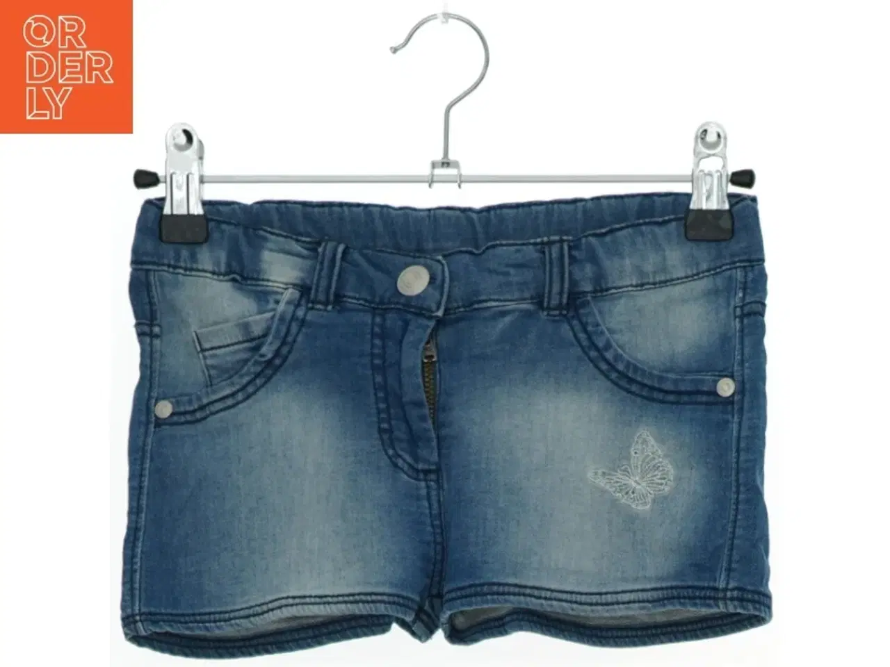 Billede 1 - Blå denim shorts til børn fra Minymo (str. 116)