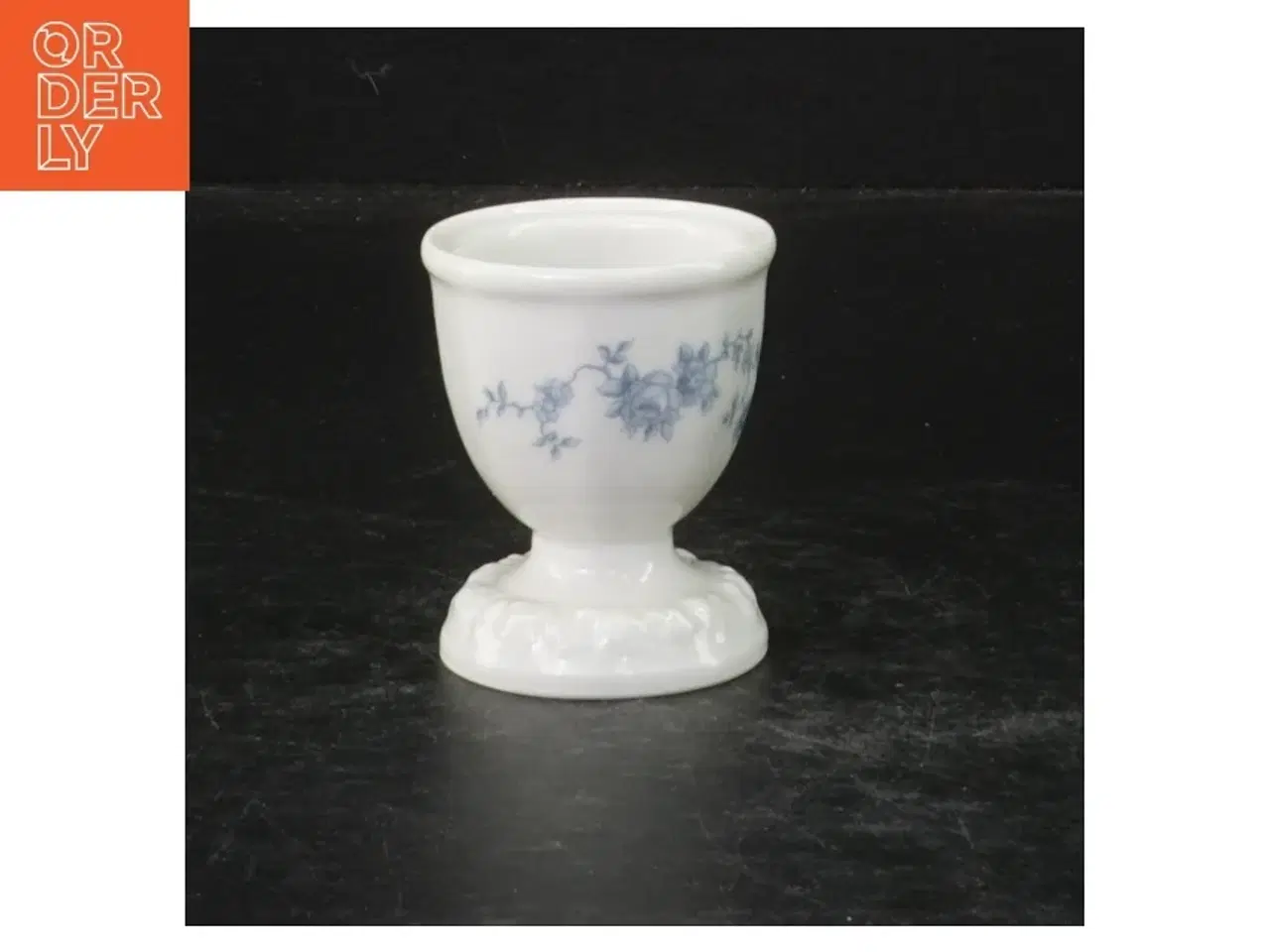 Billede 2 - Blå og hvid porcelæn æggebægere fra Rosenthal (str. 6 cm. 2 styk)