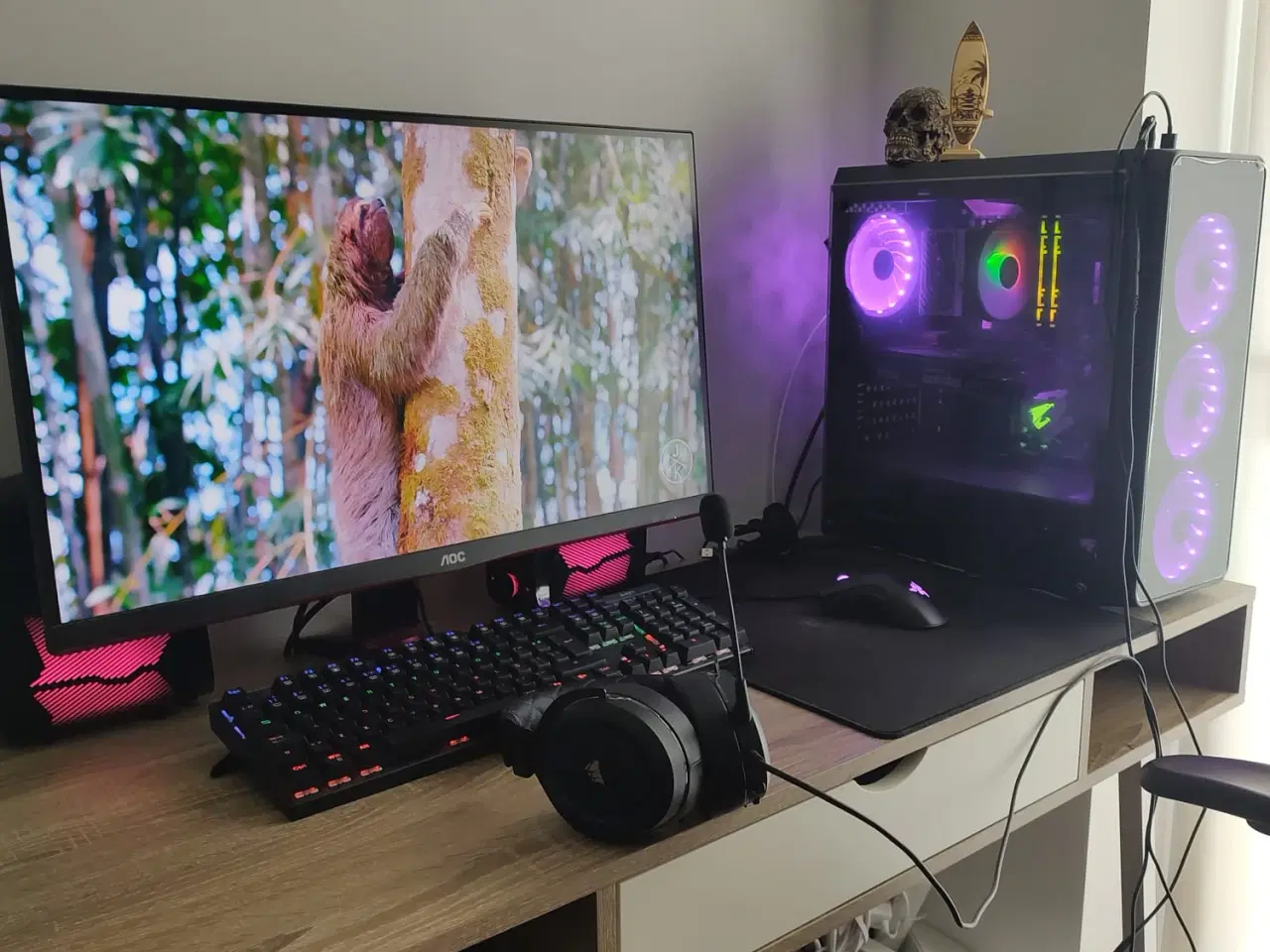 Billede 2 - Komplet Gaming PC Setup – RTX 4070 + Ryzen 7 + 2K 