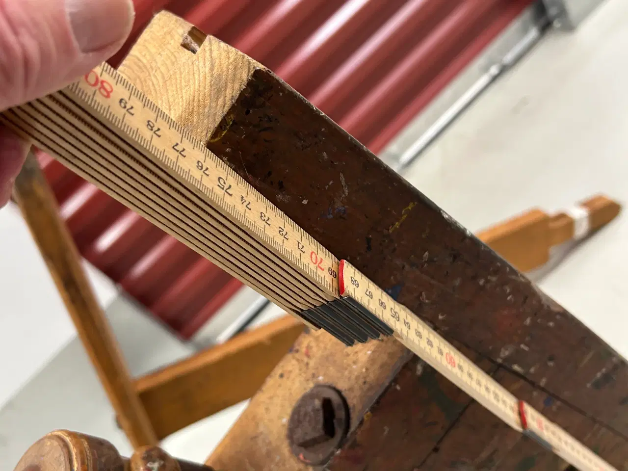 Billede 2 - Antik høvlbænk