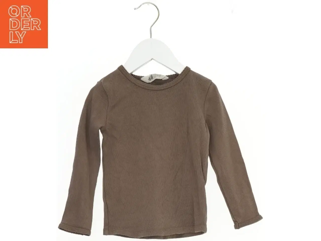 Billede 1 - Brun rib Bluse fra H&M (str. 110 cm)
