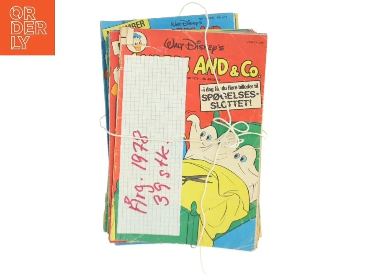 Billede 1 - Stak af gamle tegneserier, Anders And, 1978, 39 stk