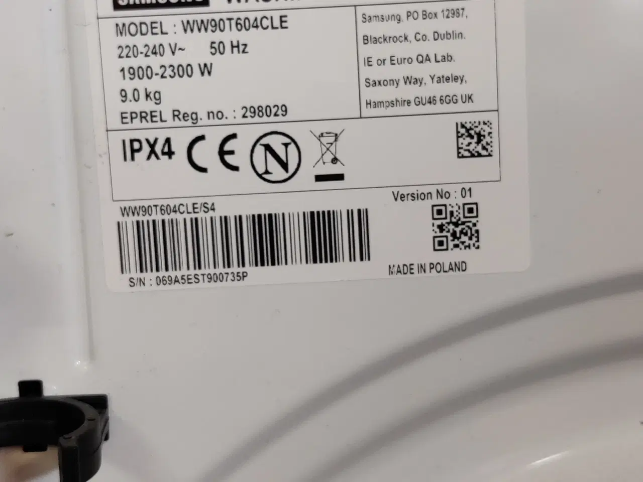 Billede 4 - Samsung vaskesøjle 