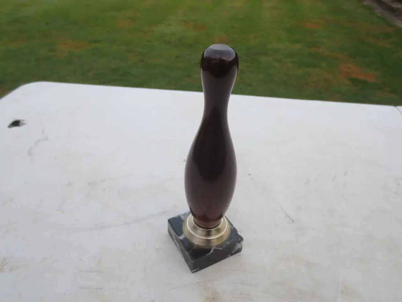 Billede 2 - 1 stk Bowling Kegle Pokal Højde 25 cm 