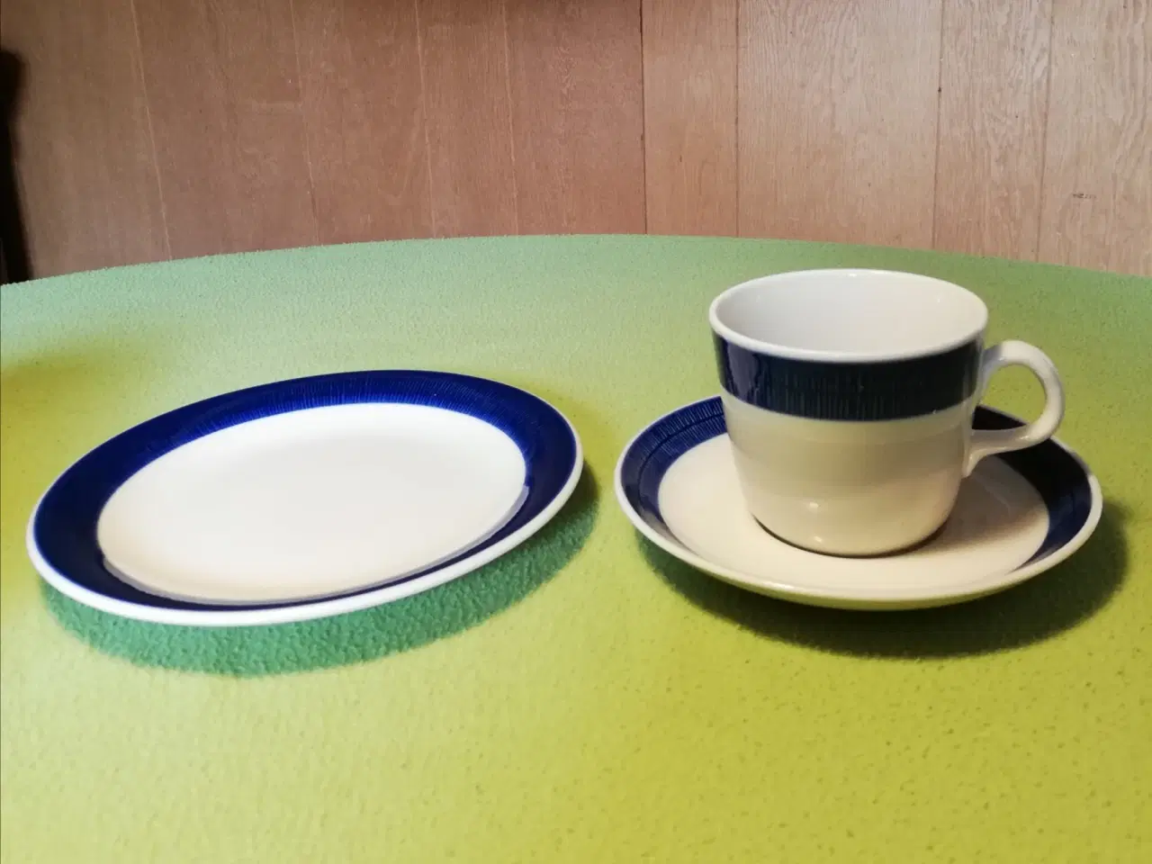 Billede 3 - Blå Koka kaffekopper med underkop og kagetallerken