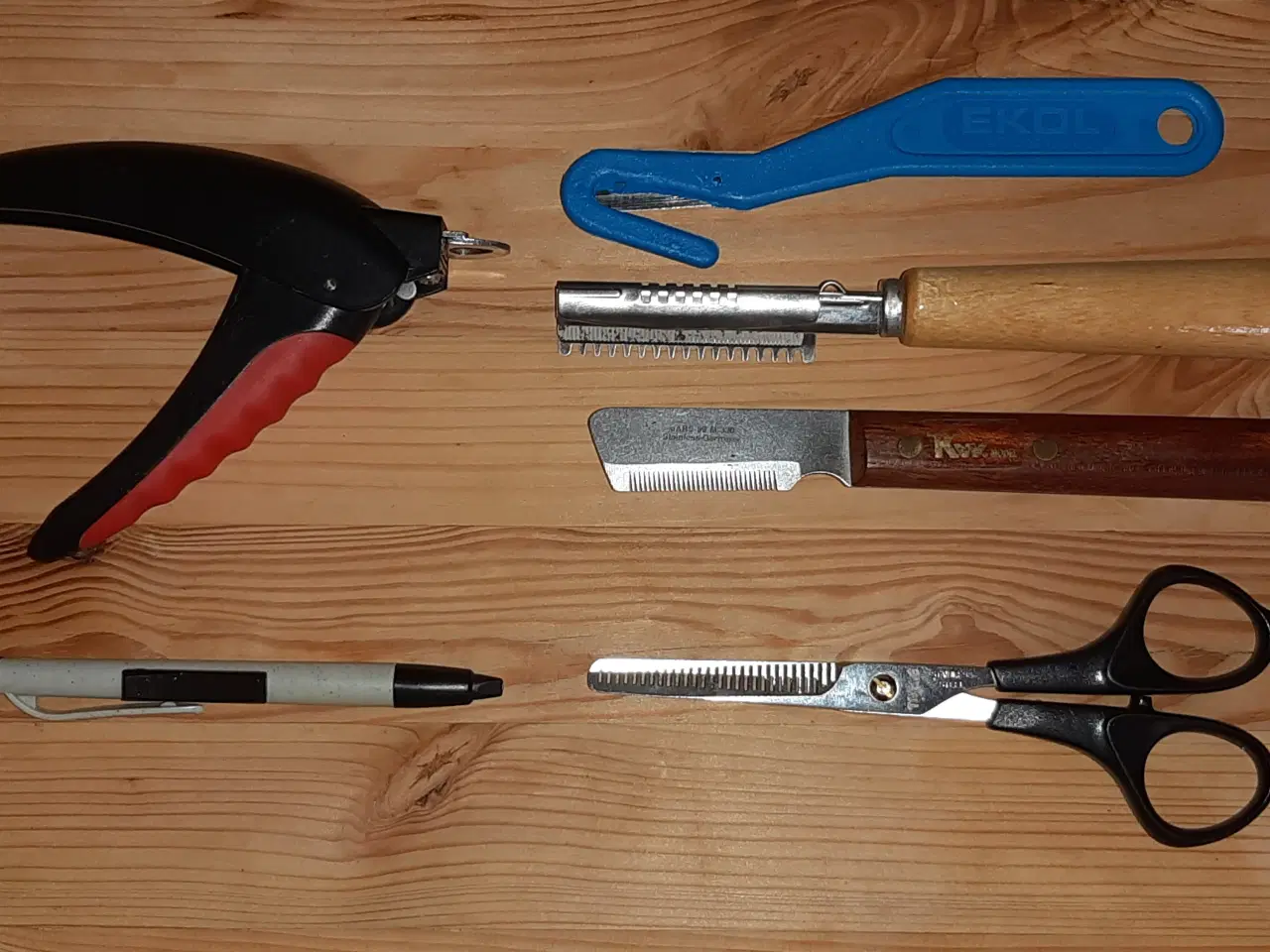 Billede 1 - Pelspleje, udtyndersaks, trimmerknive, tægepen mm