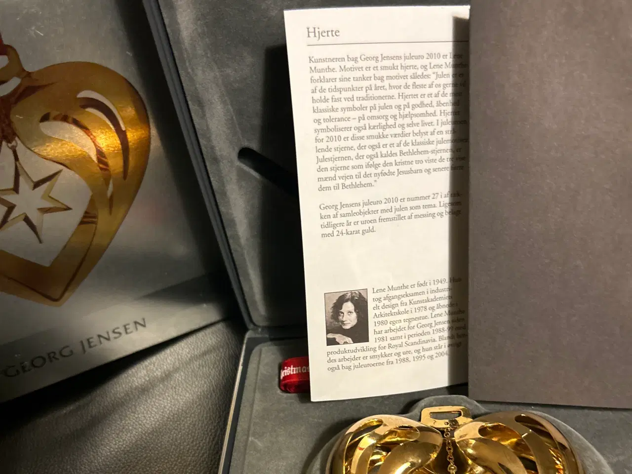 Billede 4 - George Jensen uro 2010 hjerte med papomslag 