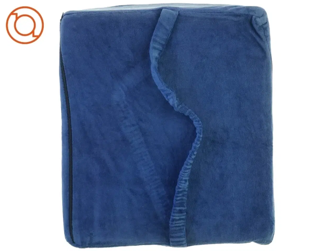 Billede 4 - Ergonomisk formet Lænde Pude med aftageligt vaskbart velour betræk og sele til fastholdelse (str. 36 x 32 x 11 cm)
