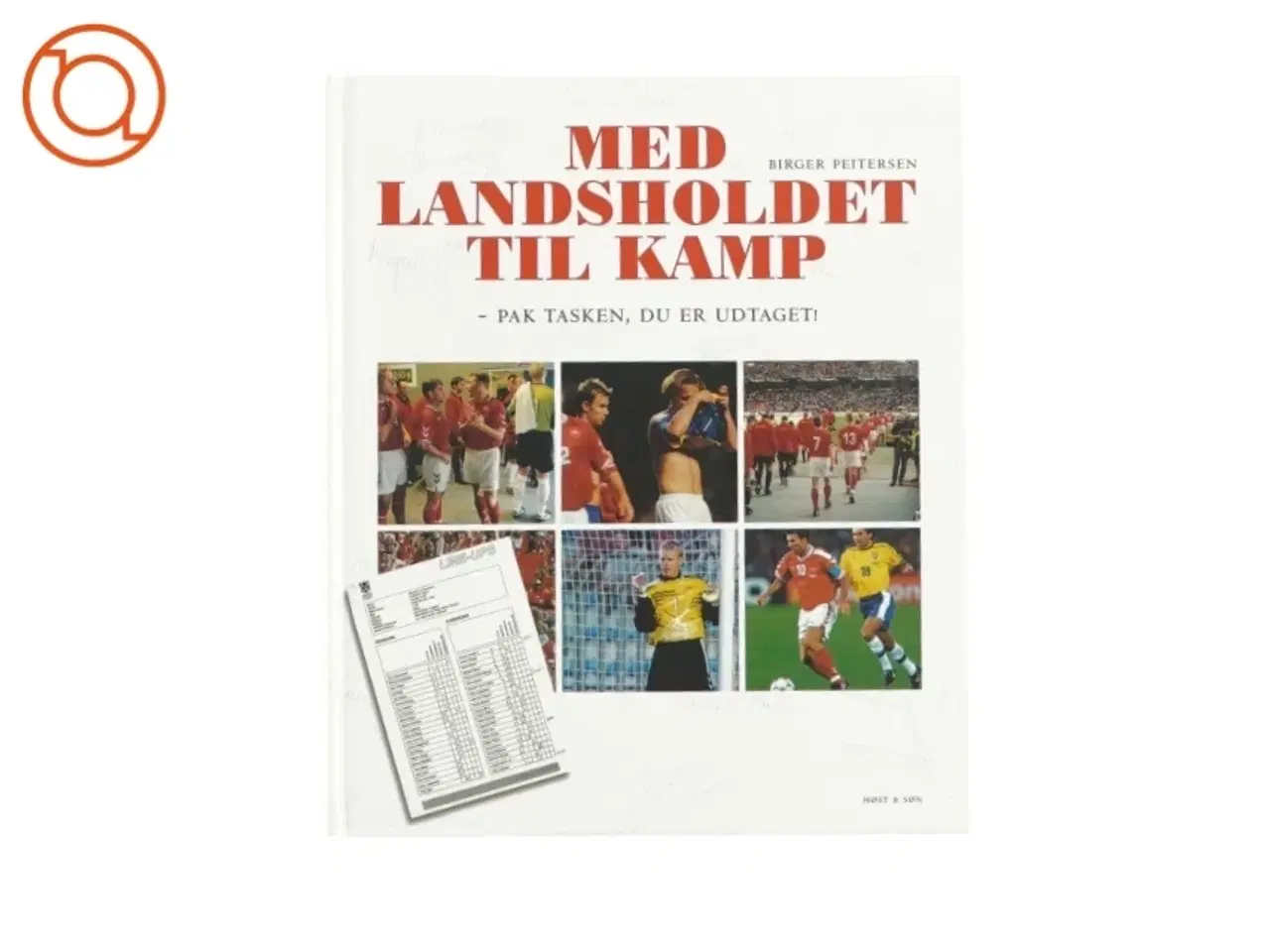 Billede 1 - Med landsholdet til kamp af Birger Peitersen (bog)