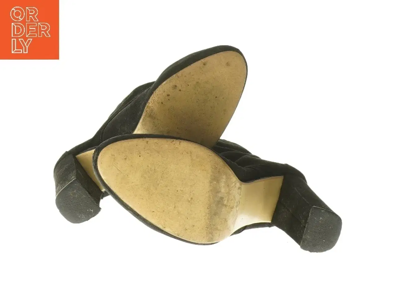 Billede 4 - Sort ankelstøvler med høj hæl fra Justfab (str. 37 )