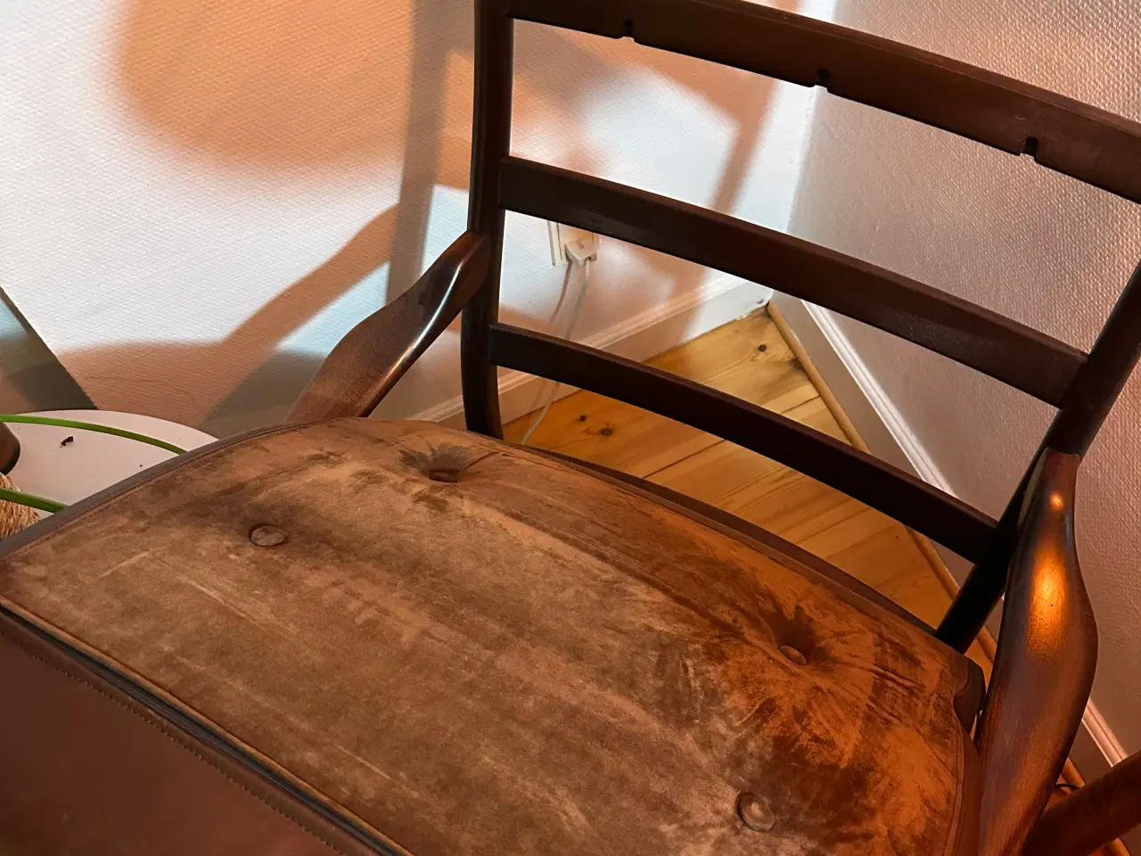 Billede 3 - Vintage lænestol i brun læder