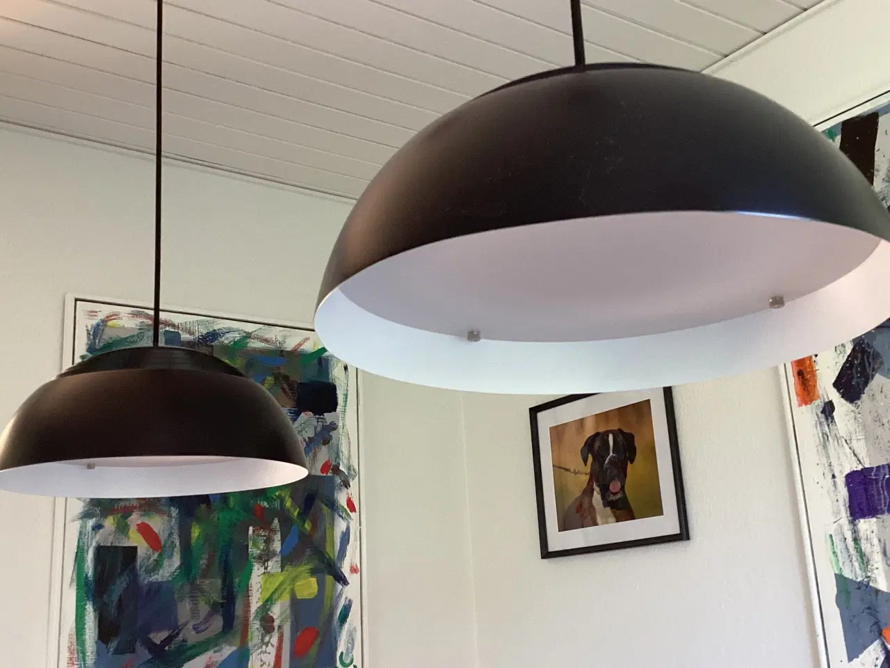 Billede 5 - 2 stk Arne Jacobsen Royal pendler Ø 370 LED