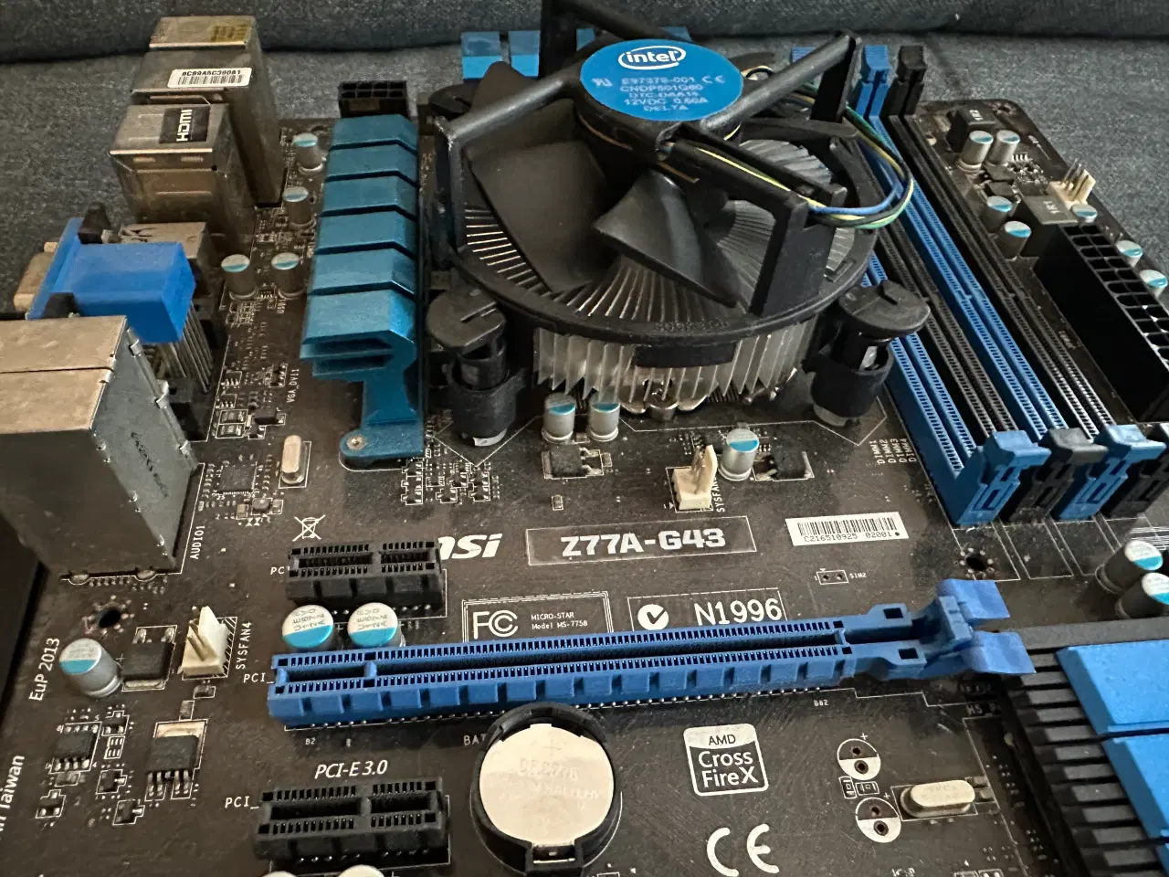 Billede 3 - MSI Z77A-G43 + i5-3470S CPU + Intel køler