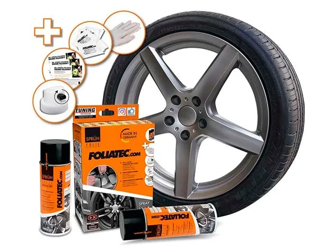 Billede 1 - Foliatec Sprayfolie, pistol grå 2x400ml