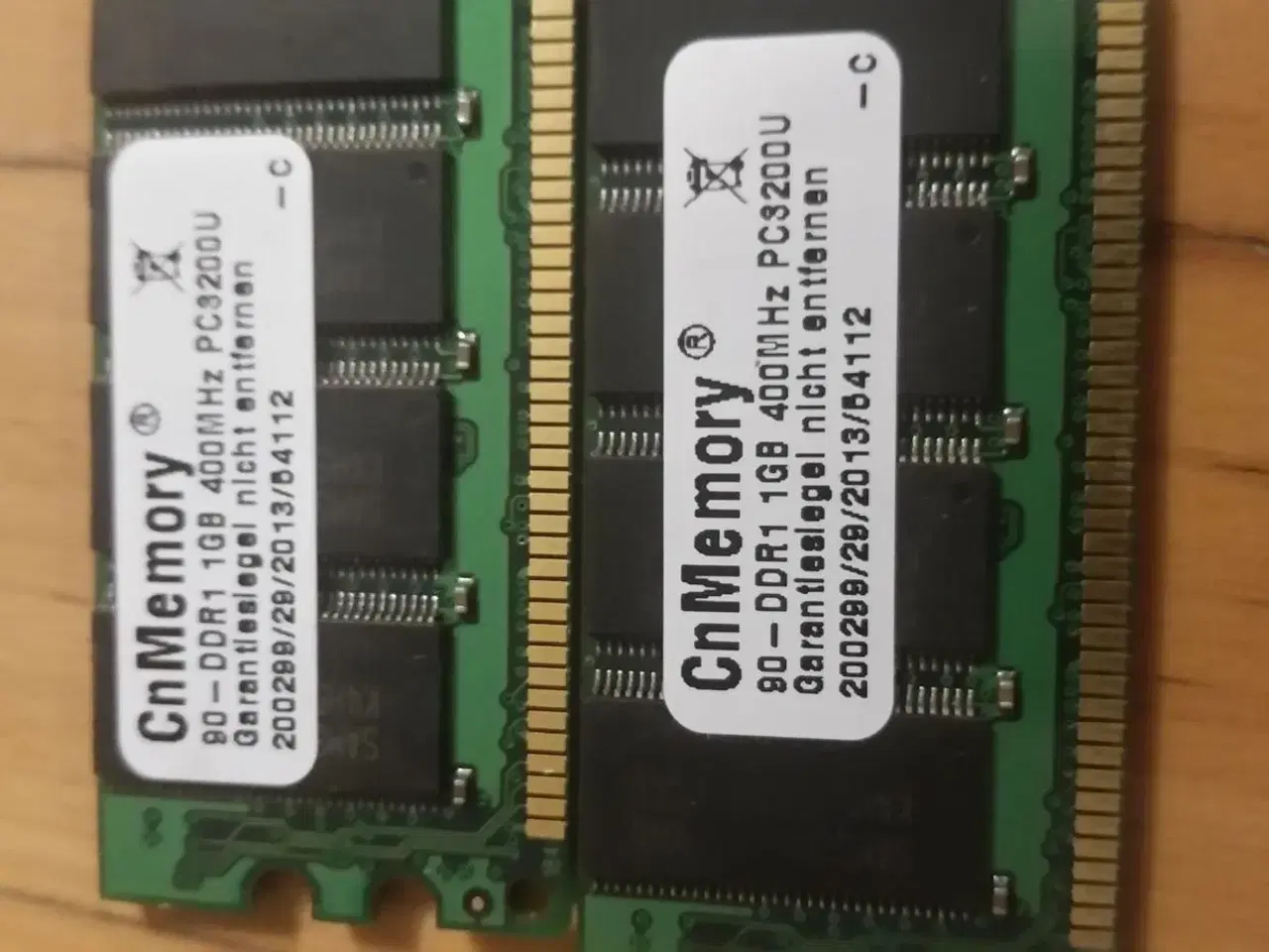 Billede 2 - DDR1 PC3200U 2x1GB