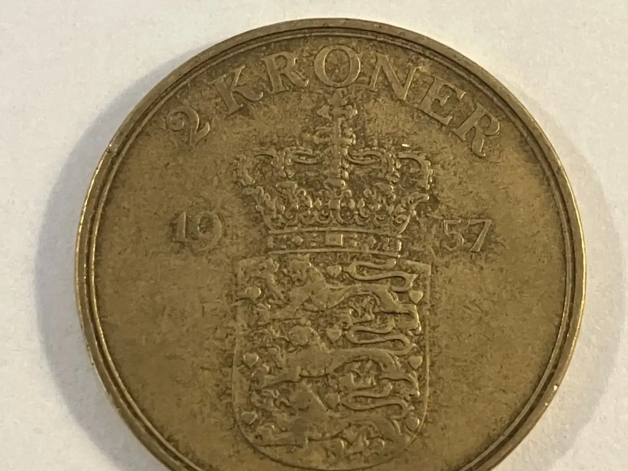 Billede 1 - 2 Kroner Danmark 1957