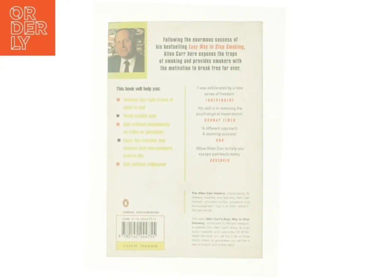 Billede 3 - The Only Way to Stop Smoking Permanently by Allen Carr af Allen Carr (Bog)