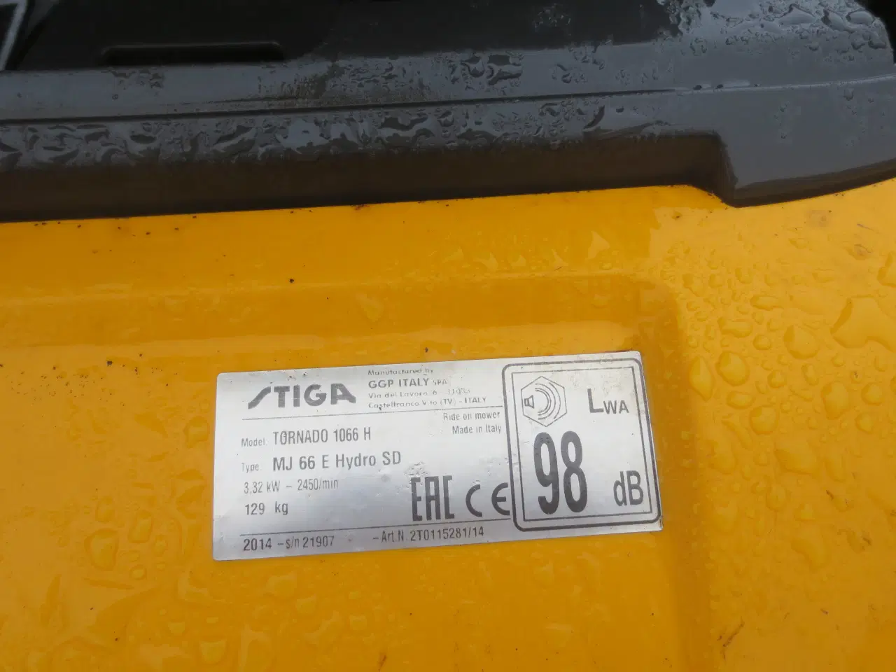 Billede 7 - 1 stk  Havetraktor Stiga Tornado 1066 H årg 2014