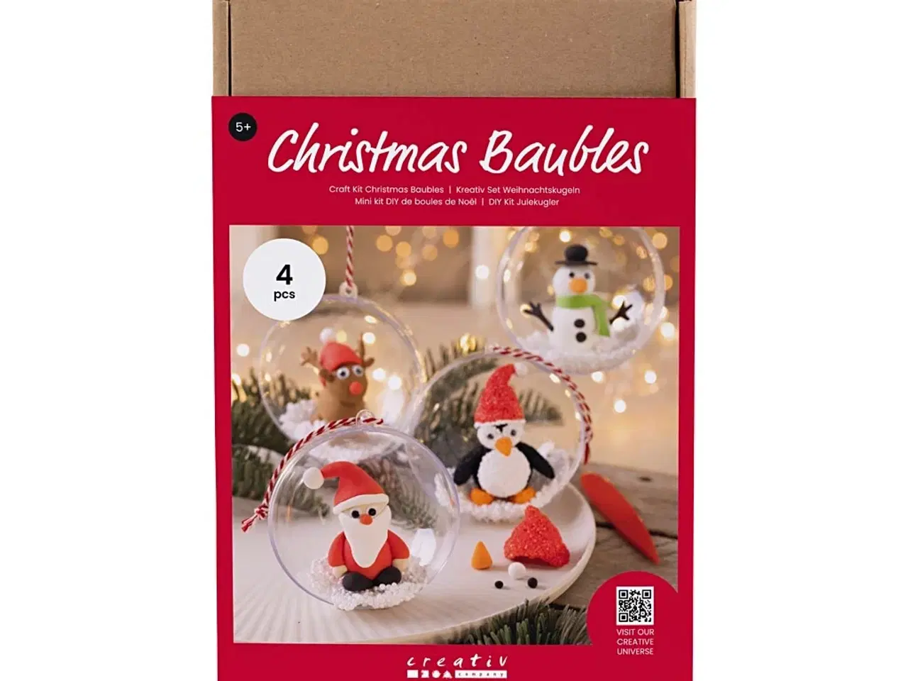 Billede 1 - DIY Kit Julekugler, Modellering, 1 pk.