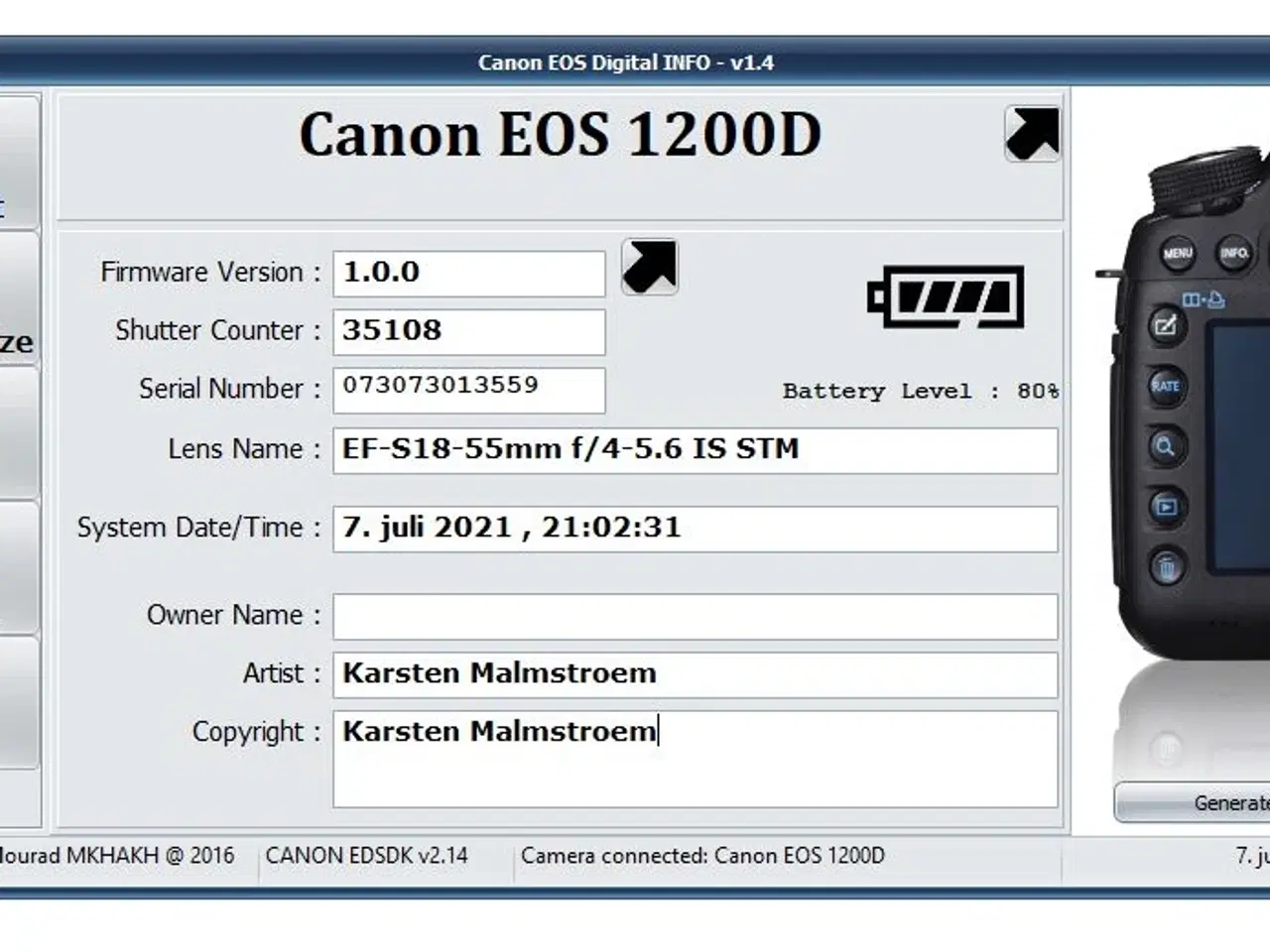 Billede 8 - Canon Eos DSLR 1200D