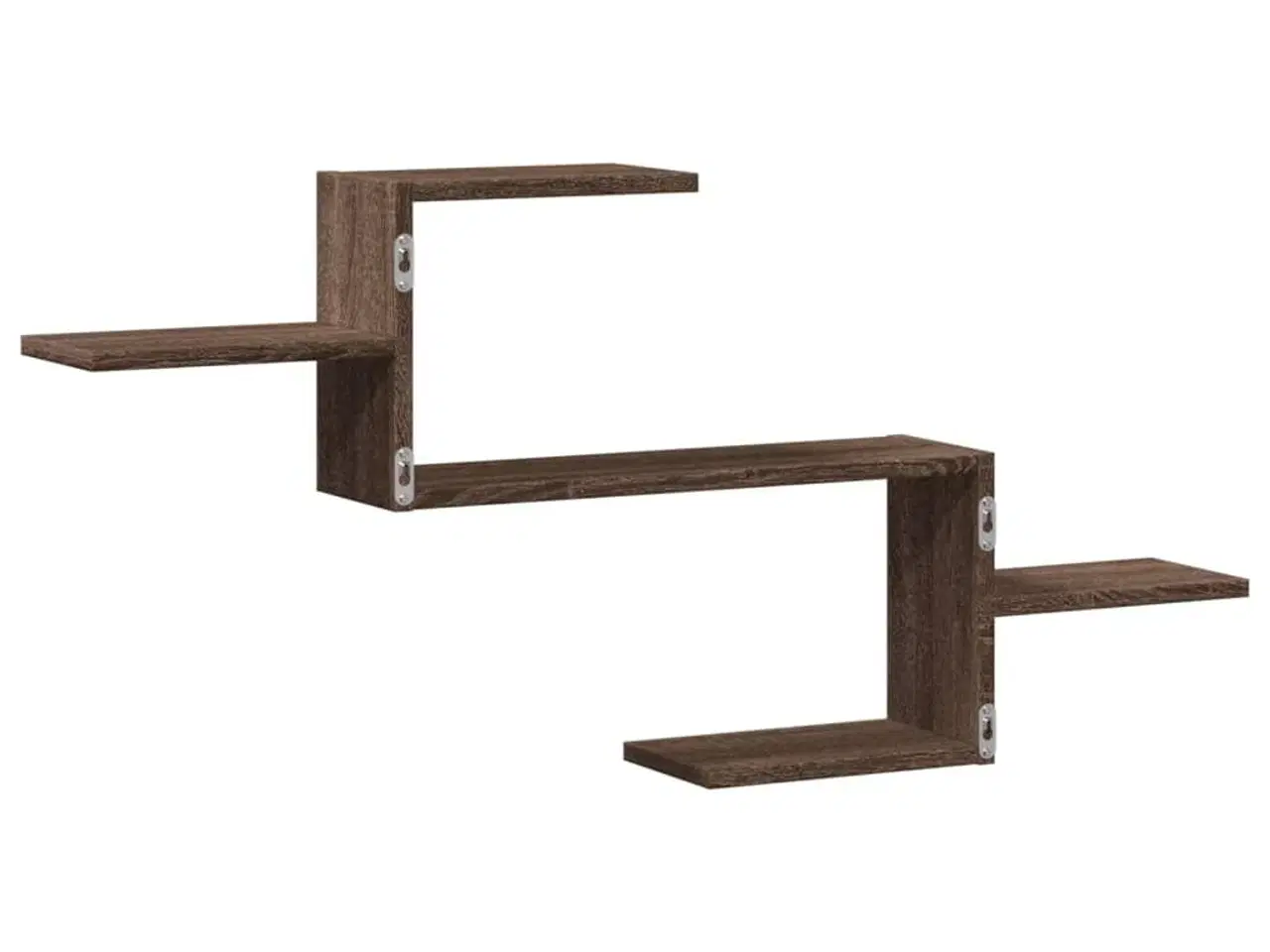 Billede 6 - Væghylde 104x15x49 cm konstrueret træ brun egetræsfarve