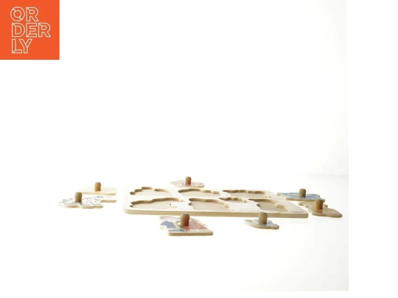 Billede 4 - Træ puslespil med dyremotiver fra Goki (str. 30x20,5 cm)