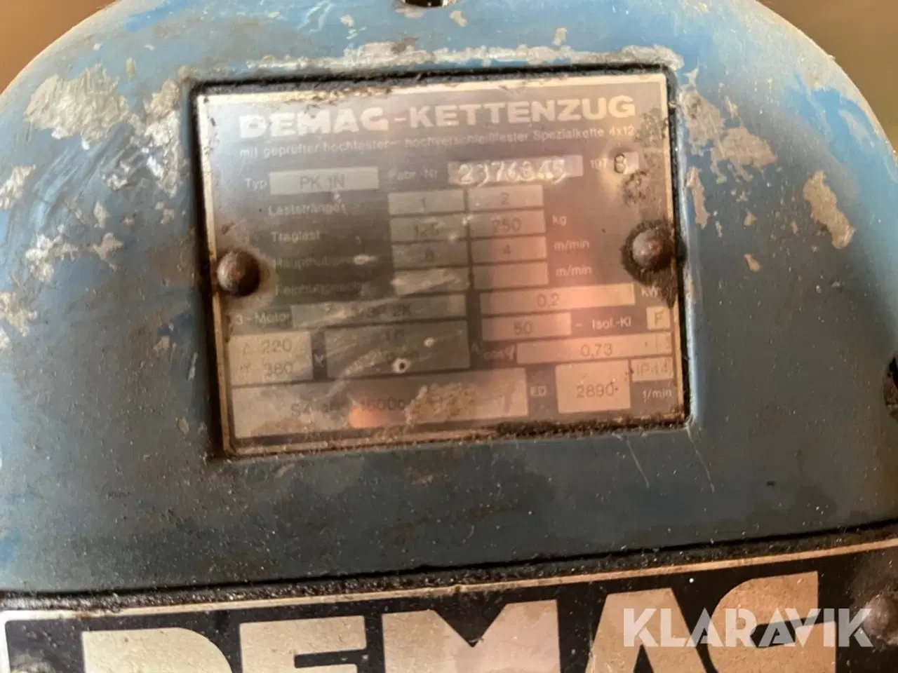 Billede 5 - Kranmotor Demag Kettenzug